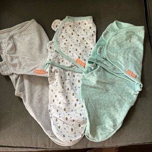 Zippered swaddle me swaddles